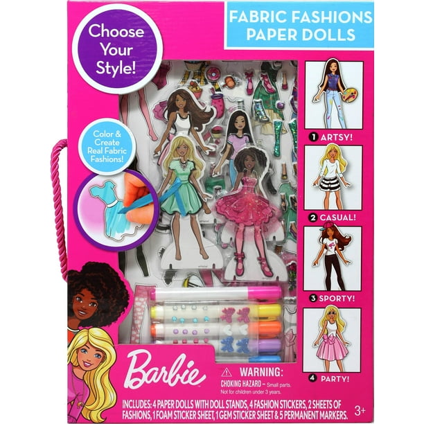 Barbie Fabric Fashion Paper Dolls