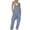 Z02-BU1, variant on YAYUBA Women Jumpsuits Casual Sleeveless Spaghetti Strap Boho Wide Leg Rompers with Pockets