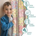 thumbnail image 3 of Pioneer Flower Floral Print Pattern Teens Curtains,Teens Insulated Curtains Set Of 2,Bedroom Essentials,Toddler Room Decor 52"x84", 3 of 5