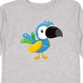 thumbnail image 4 of Inktastic Colorful Parrot, Tropical Parrot, Cute Parrot Boys or Girls Long Sleeve Toddler T-Shirt, 4 of 5