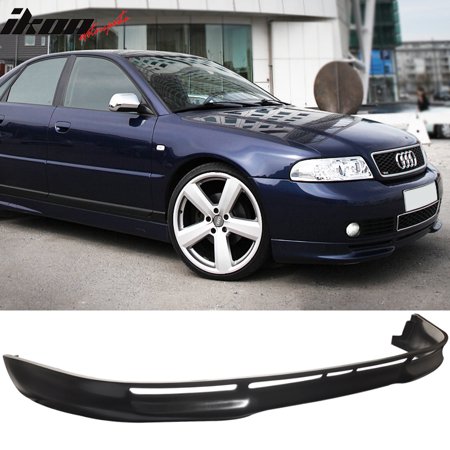 Audi A4 Spoiler - Fits 96-01 Audi A4 B5 4Dr L Type Front Bumper Lip Spoiler - Poly Urethane PU