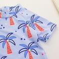 thumbnail image 6 of Ugoldhm 3Months-3Years Toddler Boy Girl Short Sleeve One Pieces Swimsuit Romper Jumpsuit Beach Bathing Suit Swimwear, 6 of 9