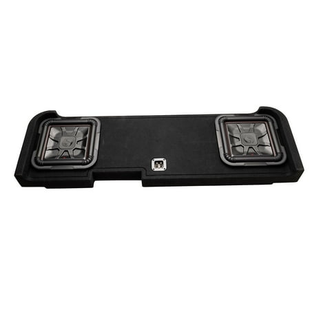 KICKER - L7T Dual 12"  2-Ohms Enclousure Subwoofer for Select 2008 and up Chevrolet Silverado and GMC Sierra - Black