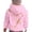 Pink, variant on Girls Hoodies Fall Winter Print Loose Pullover Hoodie Top with Pocket Hoodies for Girls Size 3-4Y