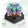 thumbnail image 3 of Building Block Flower BouquetArtificial Flowers  Building Set for Adults  Decorative Home Accessories  Valentines Day Gift Idea  Botanical Collection, 3 of 6