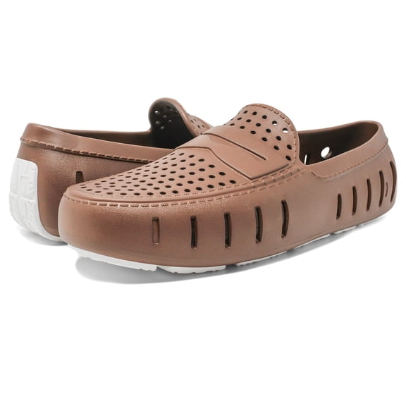Floafers Country Club Driver 2.0 Driftwood Brown/Coconut Comfort Slip On Loafers 10