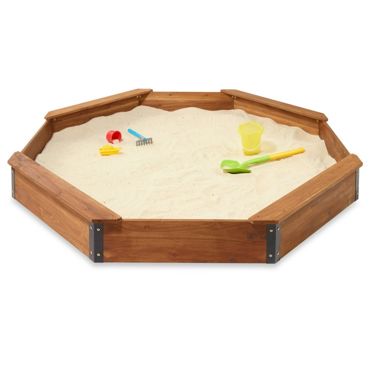 Badger Basket Octagon XL Wooden Sandbox with Liner and Cover