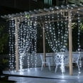 thumbnail image 7 of 6x3M Solar LED Curtain Garland On The Window Outdoor Waterproof Fairy Lights 8 Lighting Modes for Festival Christmas Decoration (Multicolor,3Mx2M-200LEDs-Solar), 7 of 7