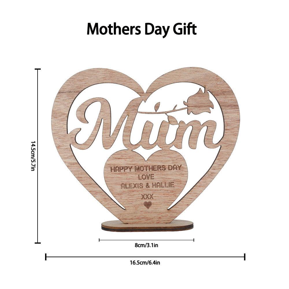 Future Mama Gift, Mother's Day Gift, Mom Life Gift, Future Mom, Mom Heart,  Mama Heart, Trending Tees Wood Print