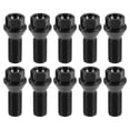 thumbnail image 1 of Unique Bargains 10 piezas M14x1.25 Tuerca de perno de rueda de coche para BMW E46 325 E90 No.36136781151 Negro, 1 of 1