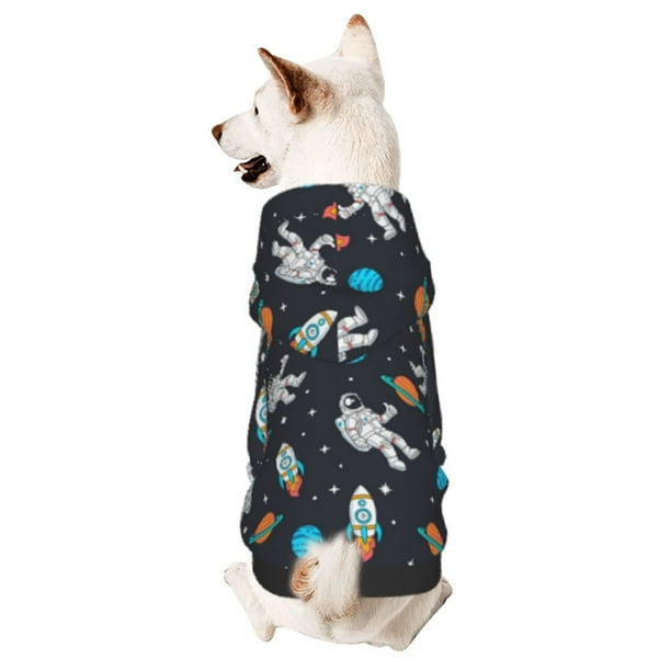Balery Space Sudadera con Capucha para Perros Pequeños – Ropa para Mascotas, Disfraz para Perros y Gatos, Ideal para Fiestas y Cosplay-X-Small