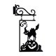 thumbnail image 2 of ¡Oferta especial! Escultura decorativa Meiiso de metal para pared, estilo art déco, para hogar, oficina, sala de estar, jardín, dormitorio. 1 colgante, tamaño A., 2 of 8
