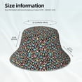thumbnail image 5 of Balery Alphabet Sun Hats for Men Women Bucket Hat UPF 50+ Buckey Hat Boonie Hat Foldable UV Protection Hiking Beach Fishing Summer, 5 of 9