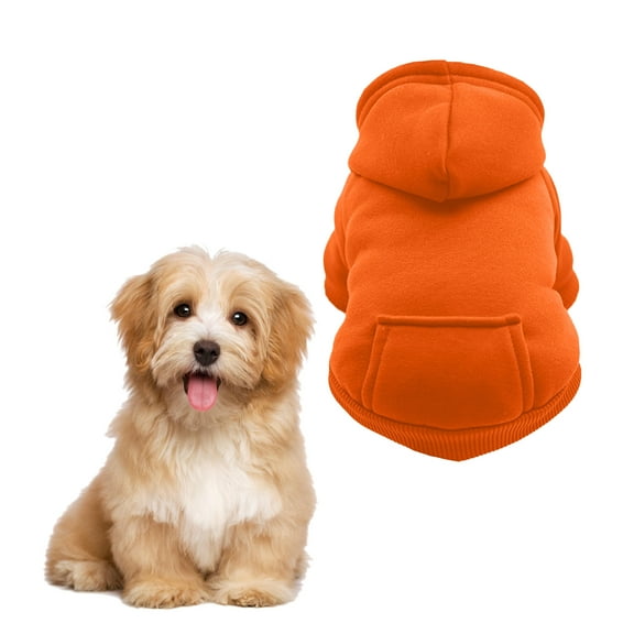GASTROPOD Dog Clothes,Polyester Dog Clothes for Small Dogs,With Pockets Puppy Clothes,Orange,M