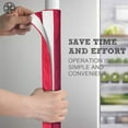 thumbnail image 4 of Luxtrada A Pair Refrigerator Handle Cover Kitchen Appliance Refrigerator Cover (Red), 4 of 10