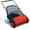 Red, variant on Push Lawn Sweeper 21-Inch Manual, Leaf Sweeper for Yard & Lawn with 3.5 Cu. Ft. Hopper Bag, Height-Adjustable Brushes for Driveways & Grass, Space-Saving Foldable Design