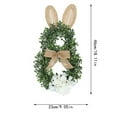 thumbnail image 3 of Artificial Easter Wreath For Front Door Bunny Wreath With Bow Eggs And Flowers For Wall Window Easter Decorations Natural Grapevine Rabbit Wreath For Indoor Outdoor Spring Easter, 3 of 5