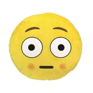 Emoji Expressions Plush Pillow Winking Face Stuck Out Tongue