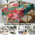 thumbnail image 3 of Rectangle Pioneer Tablecloth -Linen Fabric Table Cloth - Washable Reusable Table Cover with Dust-Proof Wrinkle Resistant for Restaurant, Picnic, Indoor and Outdoor Dining 60 Inch X 84 Inch, 3 of 5