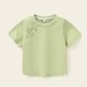 thumbnail image 4 of Blusas y camisas de manga corta con cuello redondo para niños, primavera y verano, color liso, manga corta, cuello redondo, camiseta para niños, parte superior de poliéster para niños, 4 of 6