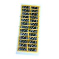 thumbnail image 1 of jinwen Weight Stack Labels Decals for Workout Strength Training Resistance Trainers 2.5kg Black Yellow, 1 of 9