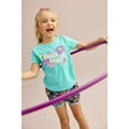 thumbnail image 5 of Girls 4-6 Under Armour Logo Graphic Tee & Printed Shorts Set Color: Fluo Pink Size: 6, 5 of 5
