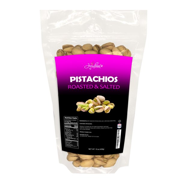 Jaybee's Nuts Pistachios in Shell Dry Roasted & Salted 15 oz