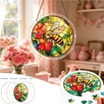 thumbnail image 1 of CaiYueKe Acrylic Puzzle Pendant Sunshade Window Hanging Plate Decorative Home Decor Stained Glass Style Window Art for Privacy Sun Protection Indoor Outdoor Window Decor Modern Hanging Ornament, 1 of 9
