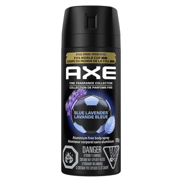 AXE Fine Fragrance Collection Premium Body Spray for Men, Blue Lavender deodorant, with 72H odour protection and freshness, infused with lavender, mint, and amber essential oils, 113g