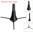 thumbnail image 2 of Foldable Clarinet Oboe Stand Straight Saxophone Tripod Holder for Wind Instrument Black, 2 of 7