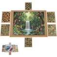 thumbnail image 1 of Tradeopia Wooden Puzzle Board with 6 Drawers for 1500 Piece Puzzles, Large Puzzle Table with Storage Organizer, 1 of 9