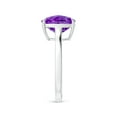 thumbnail image 3 of ANGARA Natural 3.5 Ct. Amethyst Solitaire Ring in 14K White Gold for Women (Ring Size: 3.5), 3 of 9