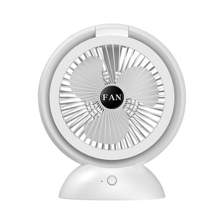 

QIIBURR Small Desk Fan Small Fan for Desk Portable USB Desk Fan Small Desk Fan with Light Adjust Wind Speed at Will Quiet Fan for Bedroom/Office Usb Fan Mini Mini Fan Portable