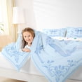 thumbnail image 5 of Feelyou Blue Princess Bow-tie Twin Comforter Sets, Mandala Damask Bedding Set, 2pcs, 5 of 8