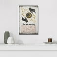 thumbnail image 4 of IDEA4WALL Framed Canvas Print Golden Sun and Moon with Hands Inspirational Illustrations Wall Art Abstract Artwork Contemporary Relax/Calm for Living Room, Bedroom, Office - 24"x36" BLACK, 4 of 5