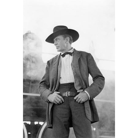 Gary Cooper Movie Poster - Gary Cooper 24x36 Poster Classic Portrait the Hanging Tree by Steam Train