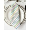 thumbnail image 2 of Colorful Striped Cloth Napkins Washable Set of 8, Farmhouse Rainbow Color Stripes Reusable Dinner Table Napkins Cloth Bulk for Weddings Kitchen Restaurants Hotel Events Parties 20 x 20 Inch, 2 of 9