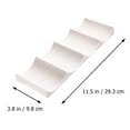 thumbnail image 2 of LOLIPPYY 2-Pack White Plastic Bottle Storage Rack for Horizontal Stacking, Kitchen and Pantry Organizer Display Solution, 2 of 8