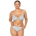 thumbnail image 4 of fresh collection by Fruit of the Loom Women's Cotton Triangle Bralette and Bikini Underwear Set, 4 of 8
