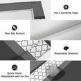 thumbnail image 6 of Black Morocco Outdoor Rug for Patio/Deck/Porch, Non-Slip Large Area Rug 5 x 8 Ft, Grey Striped Middle Century Patterned Indoor Outdoor Rugs Washable Area Rugs, Reversible Camping Rug Carpet Runner, 6 of 8
