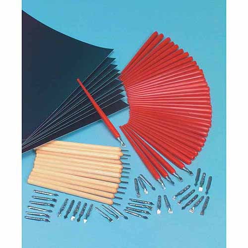 ScratchArt Scratchboard and Tool Assortment, 124 Pieces