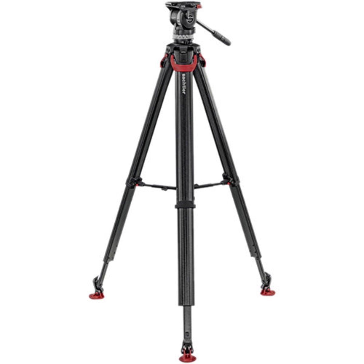 Sachtler Ace XL 75mm Fluid Head with flowtech 75 Carbon Fiber Tripod and Mid-Level Spreader