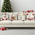 thumbnail image 7 of Christmas Pillow Cover 18x18 Inch 4 Counts/Set Soft Comfortable Single Side Printing Decorative Cushion for Living Room, 7 of 7