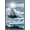 Barnwood Framed Version, variant on Lighthouse in the Storm Wall Poster, 22.375" x 34"
