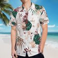 thumbnail image 5 of High Quality Hawaiian Shirts for Men Short Sleeve Aloha Beach Shirt Floral Summer Casual Button Down Shirts Blouses VUF399, 5 of 7