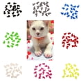 thumbnail image 3 of Trayknick 20Pcs Soft Plastic Colorful Cat Nail Caps Paw Claw Protector Cover with Glue Black, 3 of 8