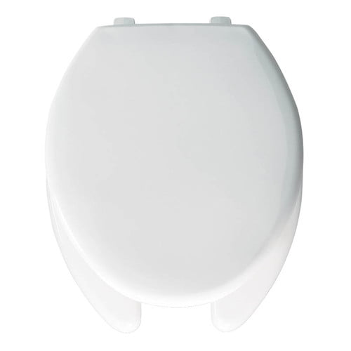 Church 293SS Commercial Plastic Elongated Toilet Seat, White