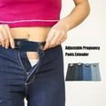 thumbnail image 1 of Langgg Comfortable Maternity Pants Extender Pant Button Extenders Adjustable Waistband with Buttons Holes Rectangle Skirt type 2 5Set, 1 of 6