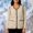 Khaki, variant on Women's Sleeveless Fleece Lined Parka Coat | Winter Warm Vest-Style Outerwear with Stretch Fabric for Casual Outings, Travel, and Outdoor Activities