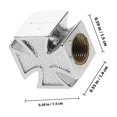 thumbnail image 2 of UPGRATOR 4Ud Tapas Para Válvulas De Neumáticos Plata Con Fijación Fácil Para Accesorios Deportivos Y Suv, 2 of 6